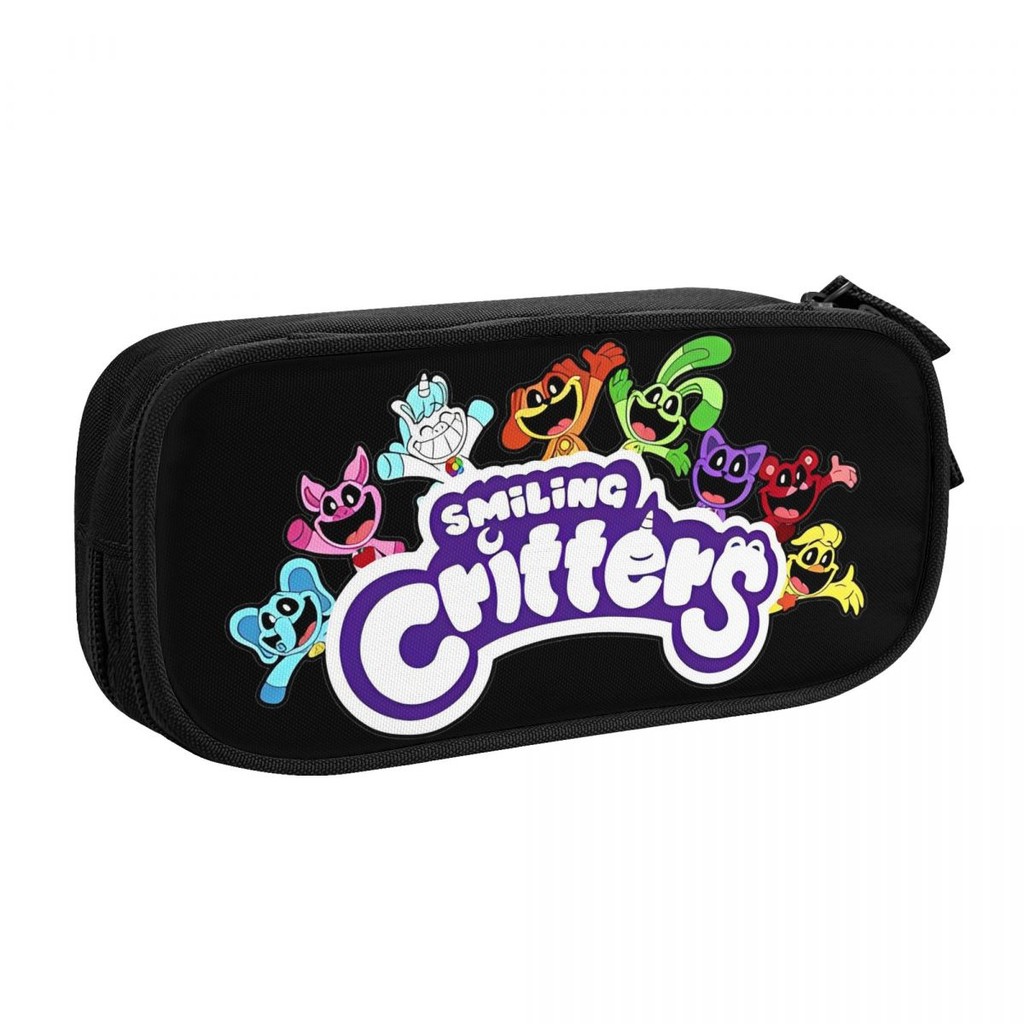 

Game Smiling Critters Pencil Cases Cartoon Pen Holder Bags Student Big Capacity School Supplies Gift