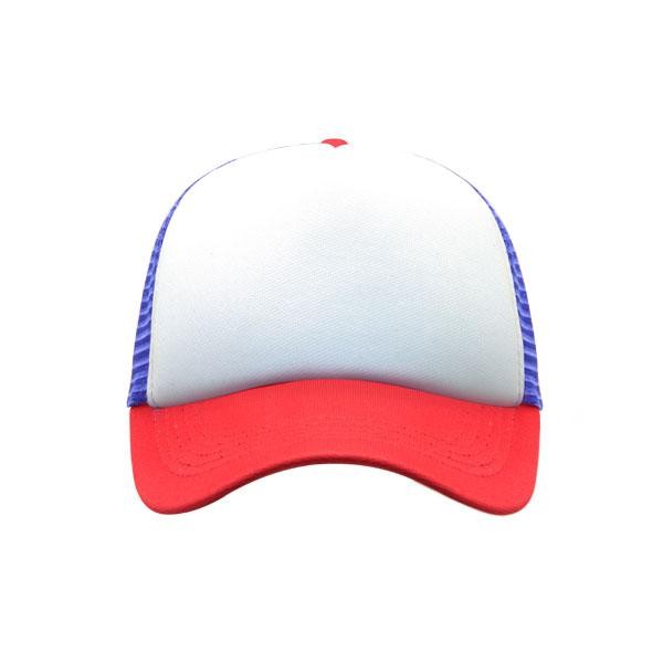 Capbro- Snapback Topi Trucker Dewasa Merah Putih Biru Polos