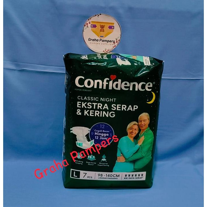 Terbaru Confidence Classic Night Pampers Popok Dewasa Orang Tua Perekat M L Ready