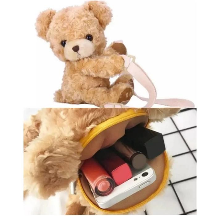 Tas Boneka Selempang Anak Boneka Beruang