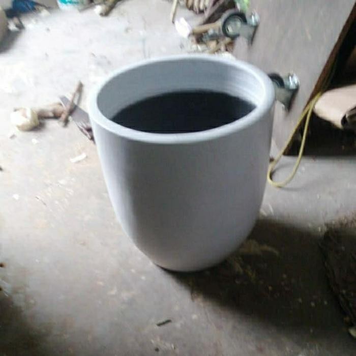 JTTOP" POT BUNGA POT SEMEN TANAMAN PUTIH