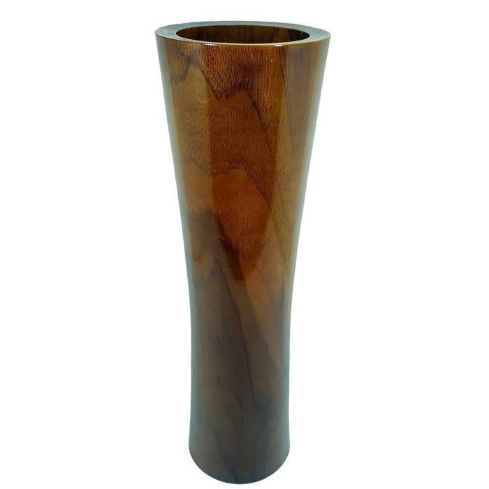 JTTOP" GUCI VAS BUNGA HIASAN DEKORASI RUMAH RUANG TAMU KAYU JATI UNIK ANTIK