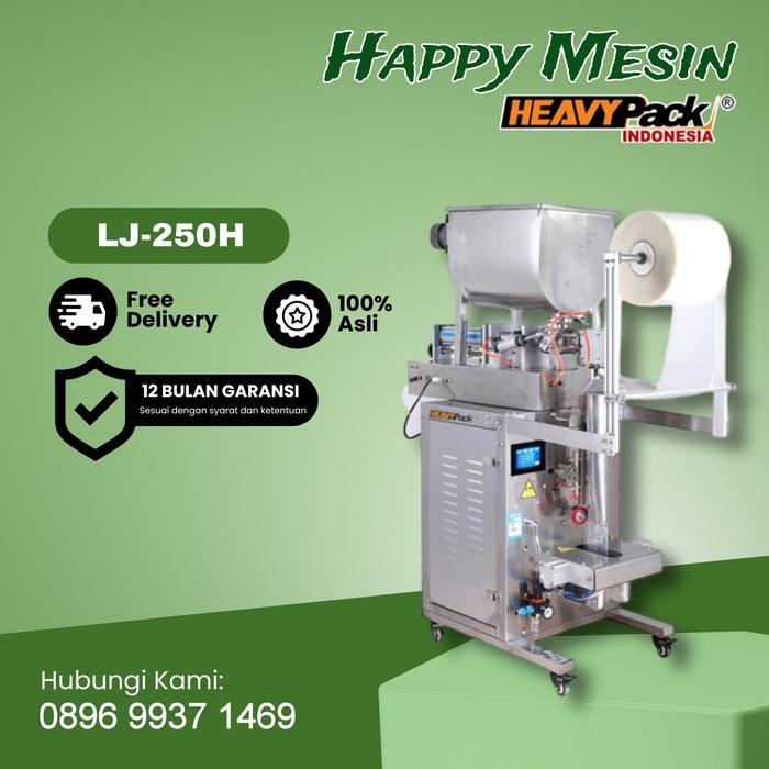 TERBARU Mesin Packing/Kemasan Sachet Otomatis Pasta/Liquid LJ-250H Hevaypack