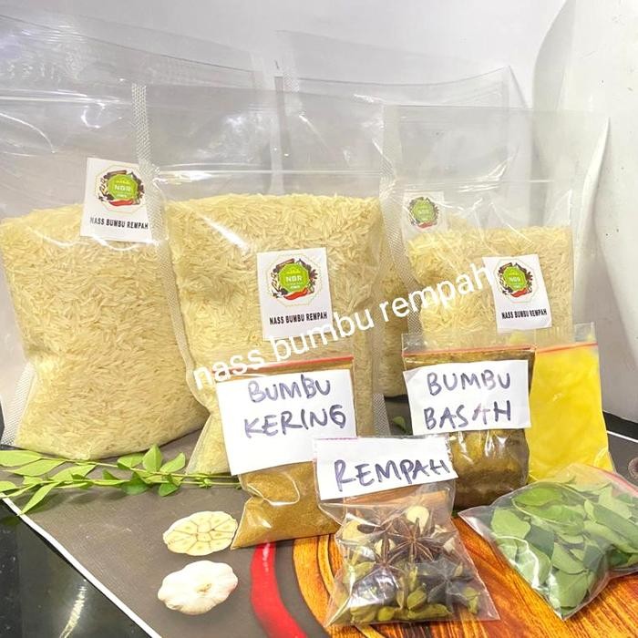 

beras basmati 1kg dan bumbu briyani lengkap siap masak khas arab india