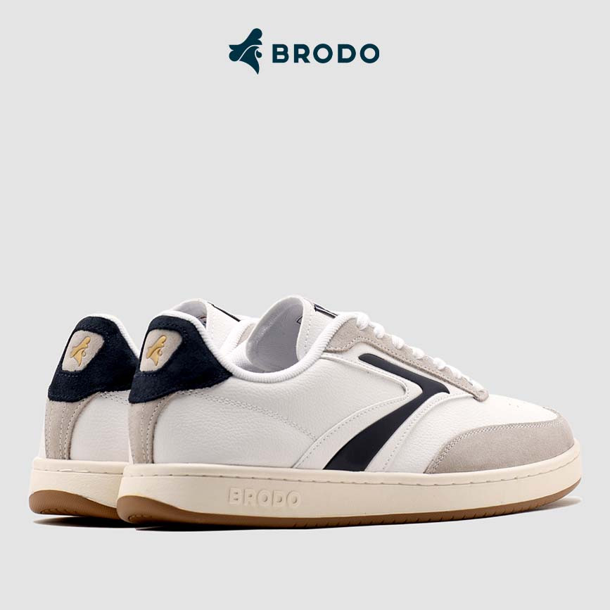 BRODO - Sneakers Ace Tennis Ivory Navy