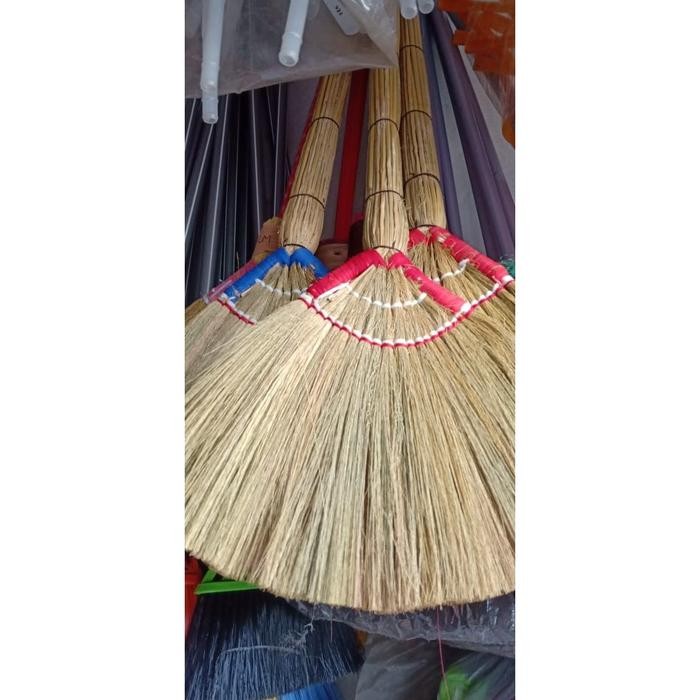 Sapu Jerami Ijuk Tebal Rayung Bambu Rumah Tangga Kebersihan Bersih