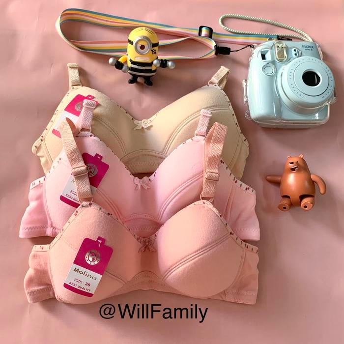 Satinya- Bh Katun Tanpa Kawat Bh Molina Bra Wanita Tanpa Kawat Bra