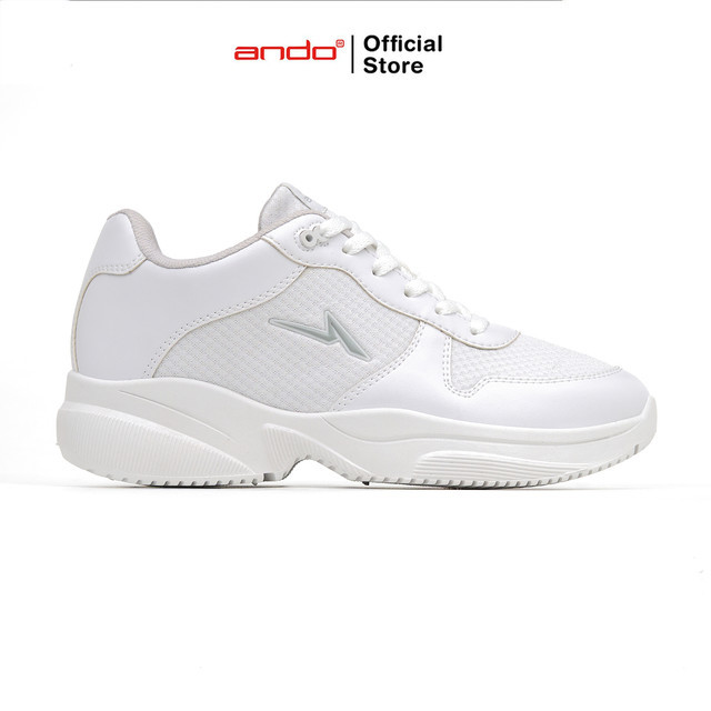 Ando Official Sepatu Sneakers Saisen Wanita Dewasa - Putih