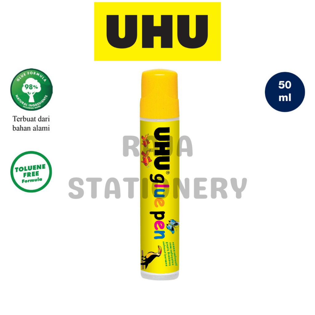 

UHU GLUE PEN PEGAPEN 50ML LIQUID / LEM CAIR UHU 50ML SERBAGUNA KERTAS - RAJA BIGBOX