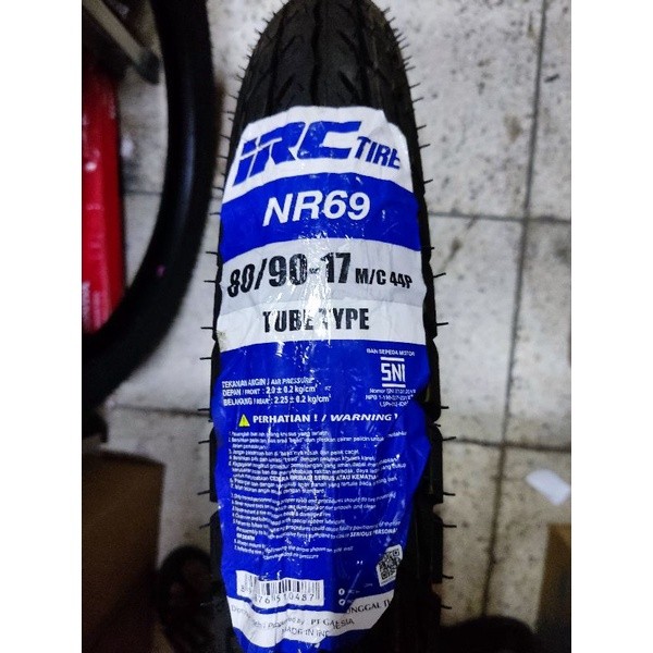 BAN LUAR 80/90-17 IRC TUBE TYPE ( TT )