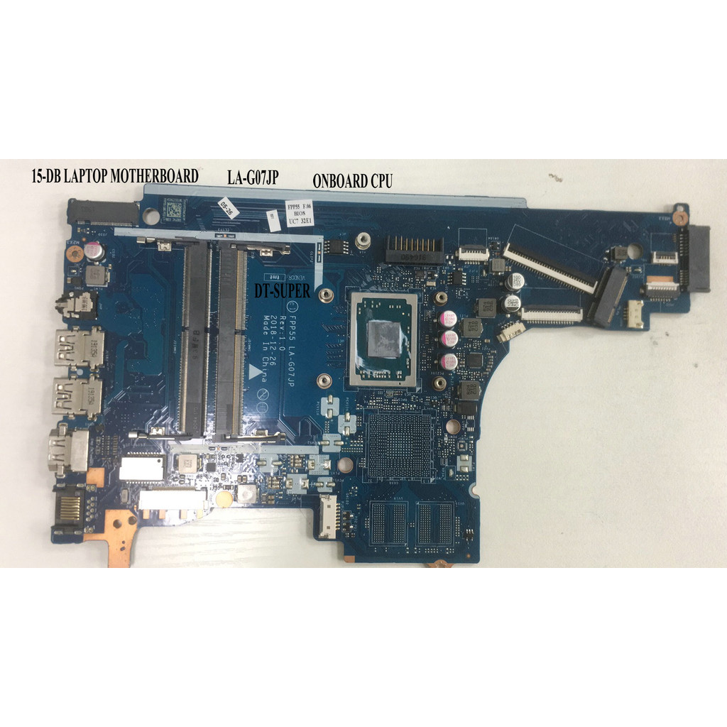 FAST DELIVERY FPP55 LA-G07JP REV : 1.0  LAPTOP MOTHERBOARD For HP 15-DB MAIN BOARD WITH CPU  RYZEN R