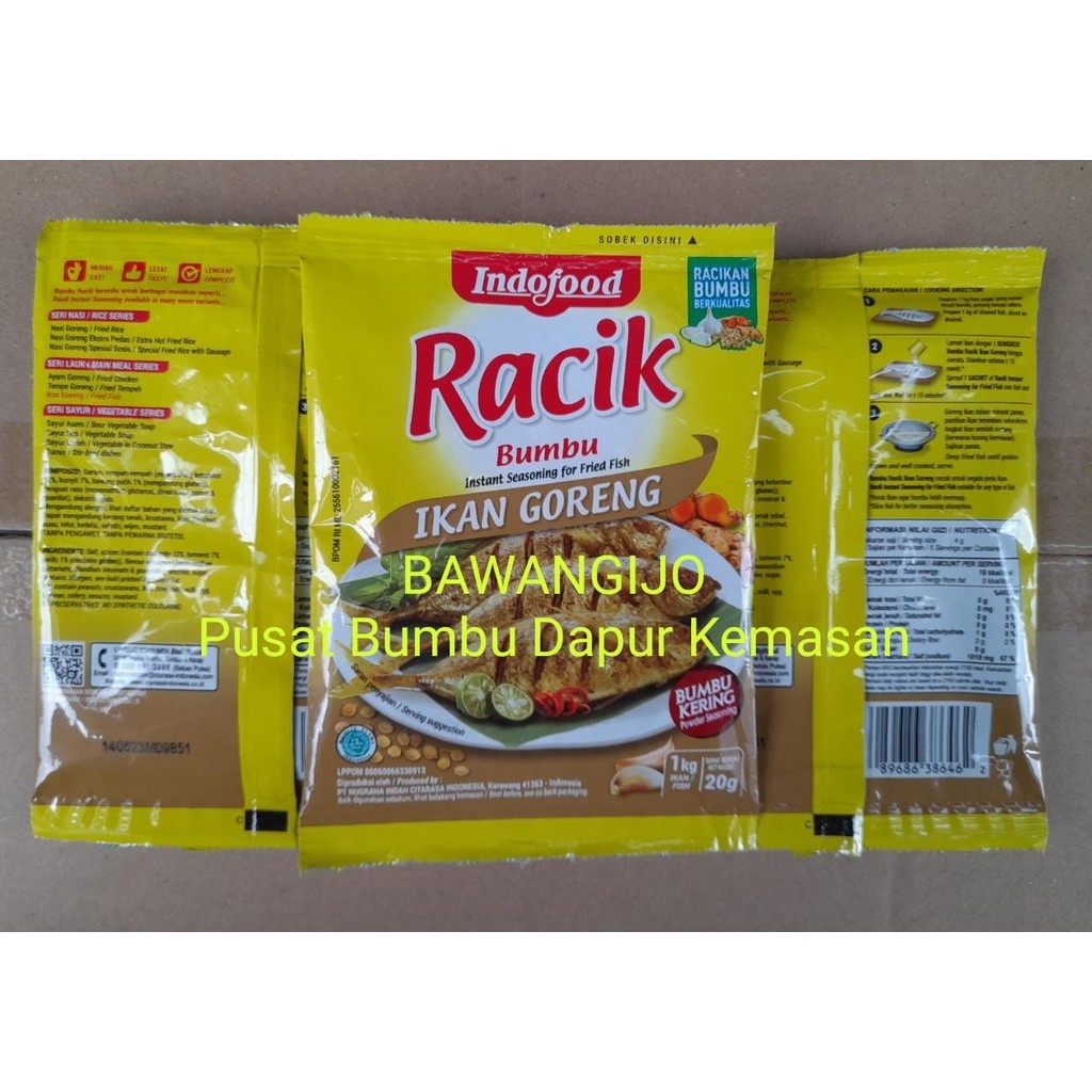 

INDOFOOD Racik Ikan Goreng Sachet Bumbu Masak Instant Ikan Goreng