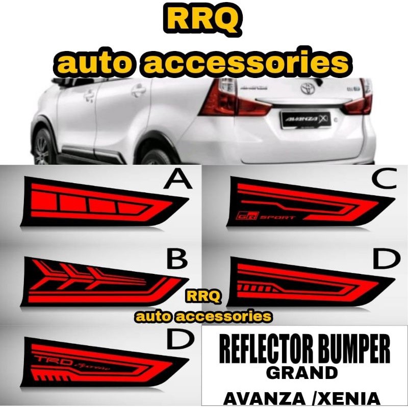 REFLEKTOR BAGASI GRAND AVANZA XENIA LAMPU BELAKANG BAGASI ALLNEW AVANZA XENIA REFLEKTOR BELAKANG