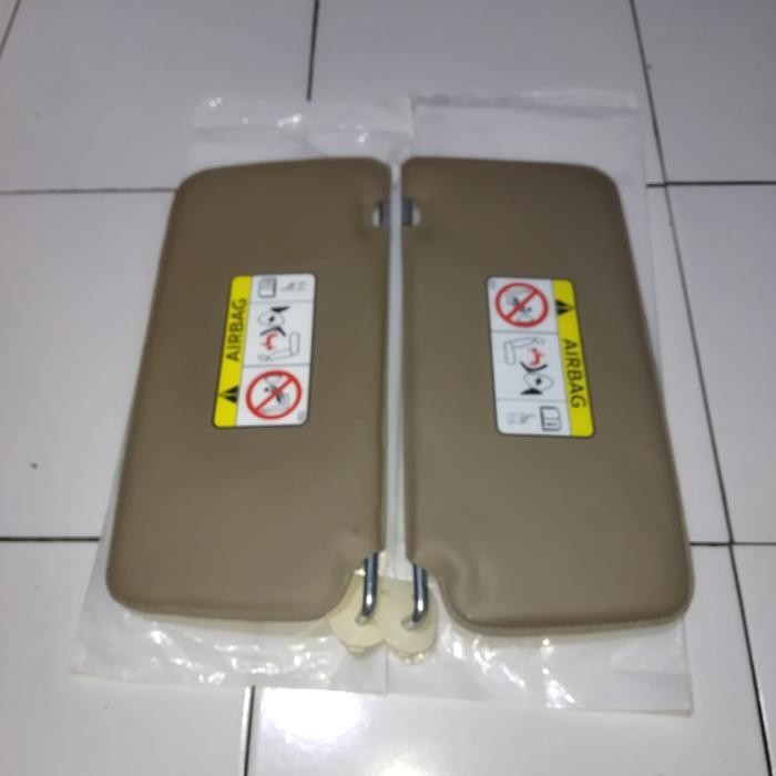 sunvisor grand livina cream set kanan kiri