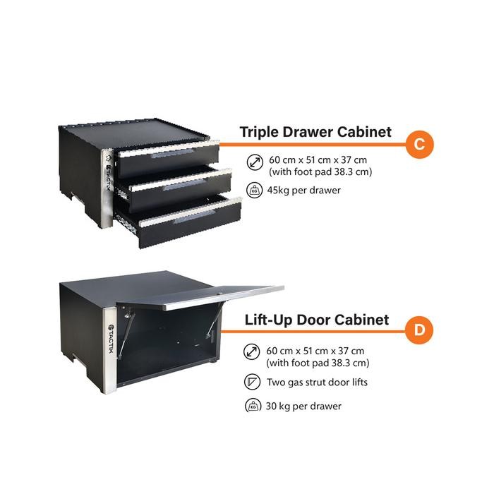 

AZKO Tactix Loker Besi Rak Locker Kabinet Penyimpanan Serbaguna Furniture Bengkel Garasi Storage