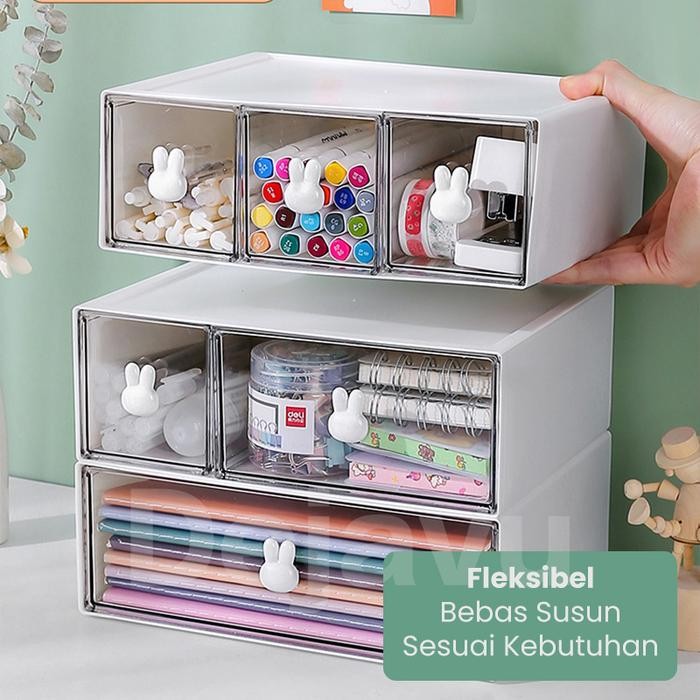 

Dejavu Rak Alat Tulis Kantor Organizer Meja Rias Tempat Make Up Kosmetik Storage Desktop Drawer Rak