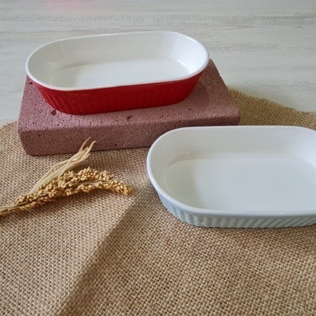 [Bestone] RAMEKIN BOWL OVAL TAHAN PANAS CERAMIC OVAL E RAMEKIN OVEN POLOS
