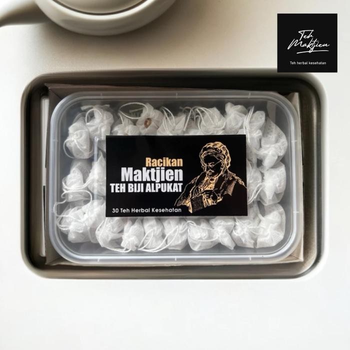 

Teh Biji alpukat Maktjien untuk kesehatan keluarga indonesia, teh biji alpukat, maktjien