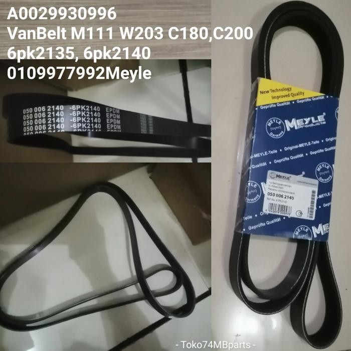 A0029930996 VanBelt M111_W203_C180, C200 6pk2135,6pk2140 0500062140Mey