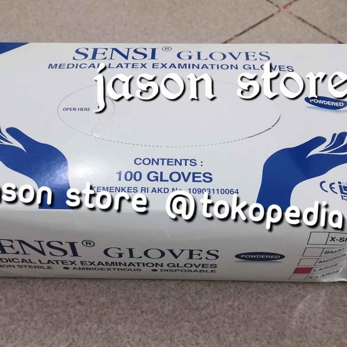SARUNG TANGAN SENSI GLOVES ISI 100 PCS/SARUNG TANGAN SENSI 100 PCS