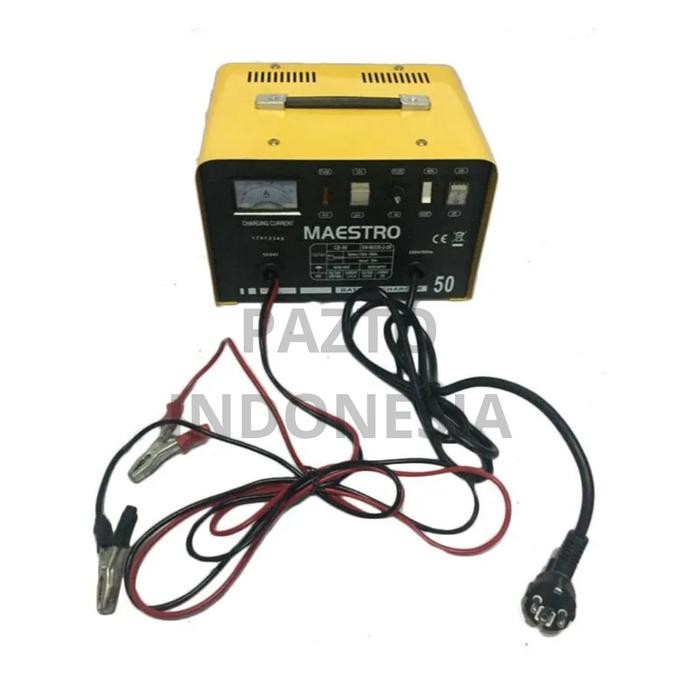 Battery Charger 50 Ampere A Cas Aki Motor & Mobil 50A Terbaik Original