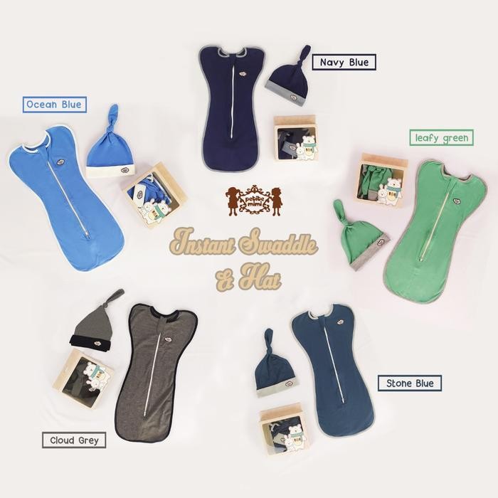 Petite Mimi Bedong Bayi Instan Baju Bayi Perlengkapan Bayi Selimut Bayi Selimut Bedong Instan