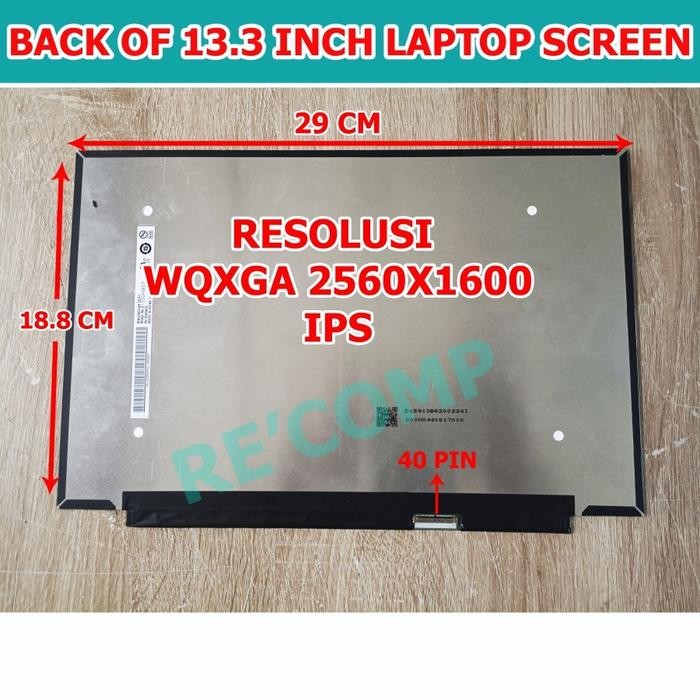 LAYAR LED LCD AXIOO MYBOOK 14F 13.3 INCH QHD B133QAN03.2 N133GCA-GQ1 NE133QDM-N61