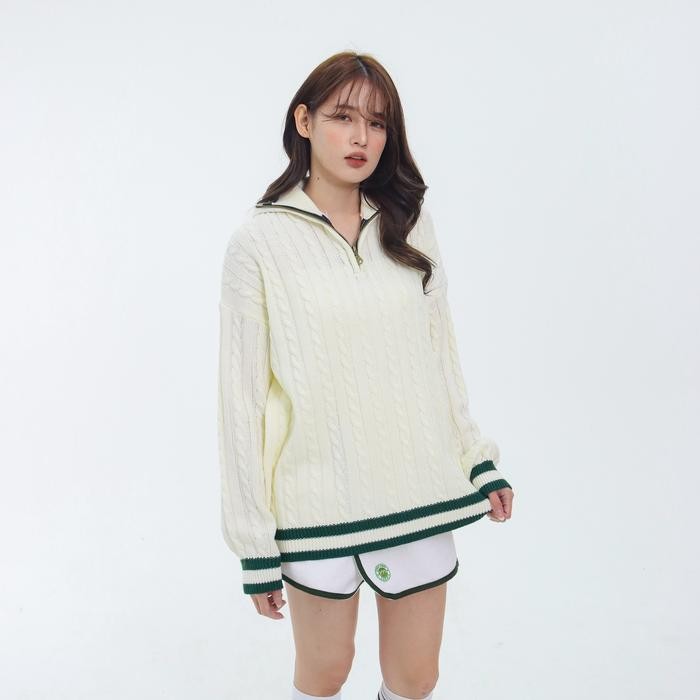 Coatelle- Loony - Cable Polo Knit - Sweater