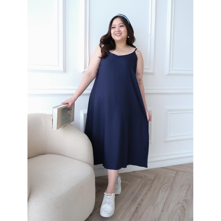 Fleesa- Bigsissy - Eloise Dress Bigsize Jumbo Wanita Dress Tanktop Jumbo Bigsize Dress Jumbo