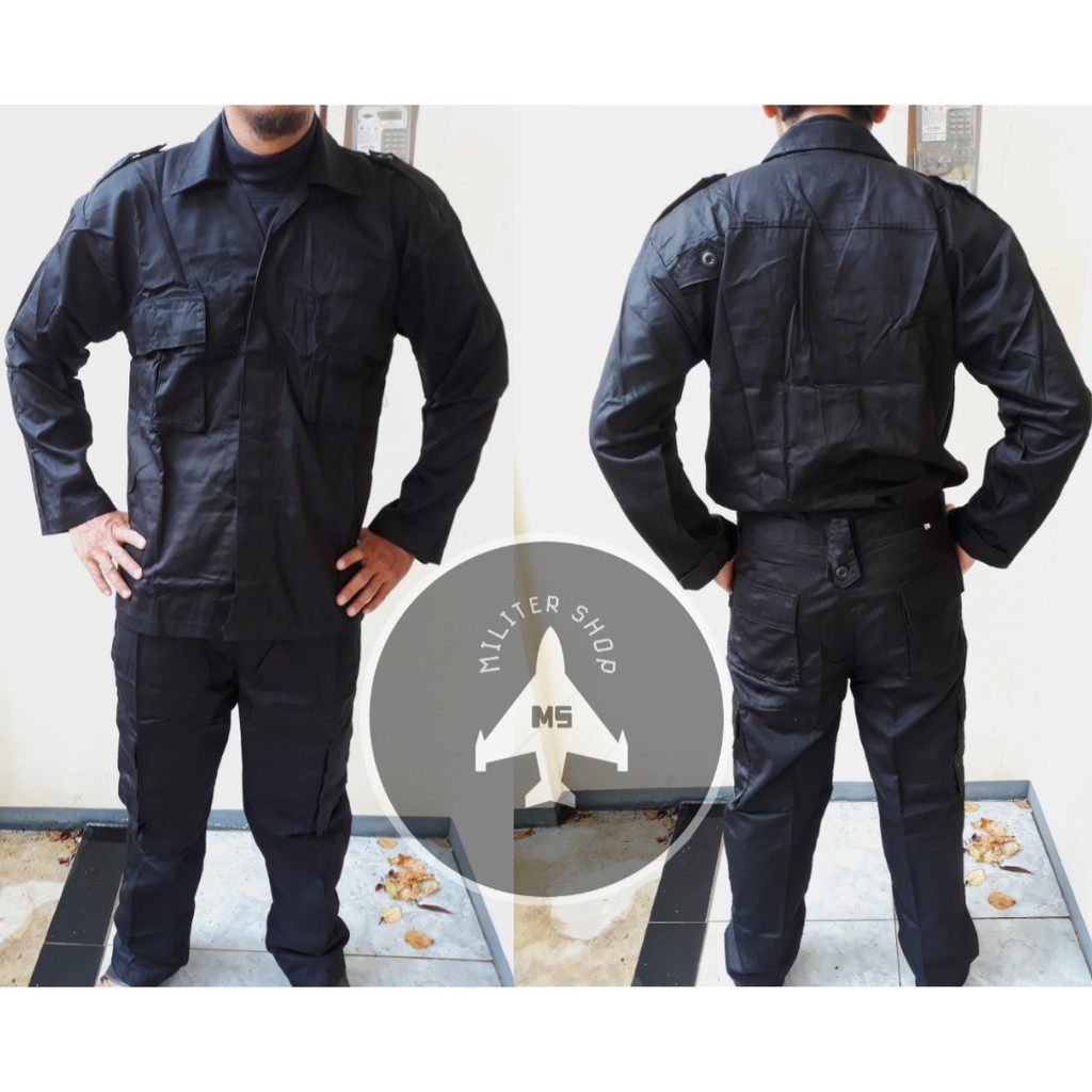 Sale Seragam Pdl Hitam Brimob - Seragam Pdl Security - Seragam Satpam - Fkppi