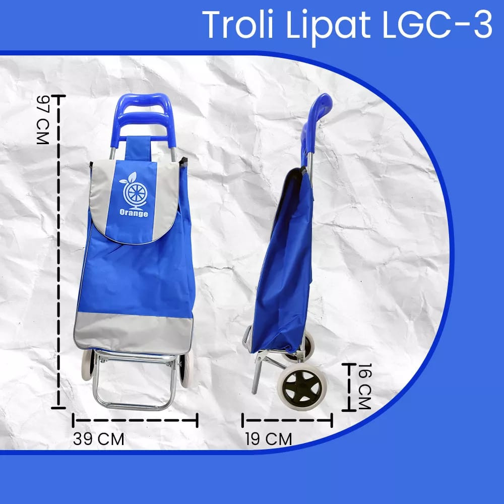 Barnik88 Rak Troli Belanja lipat Keranjang Supermarket Tas Troli Belanja Trolley Troli Belanja lipat