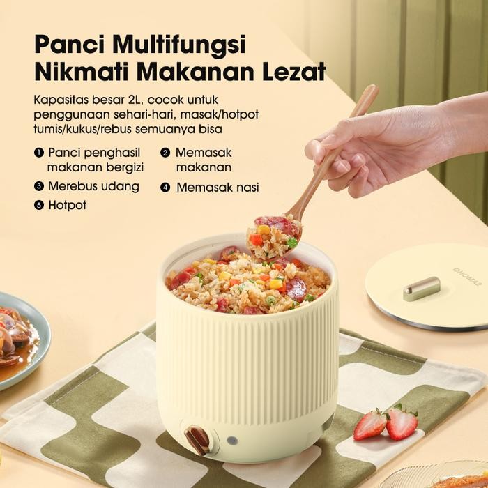 SAMONO rice cooker Panci listrik Serbaguna Slow Cooker