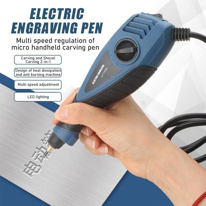 Alat Grafir Ukir Listrik Besi Almunium Kaca / Electric Engraver