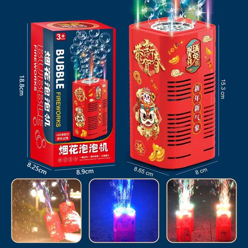 Mainan Gelembung Sabun Otomatis Bubble Air Maker Mesin Elektrik Speaker LED bubble Maker machine