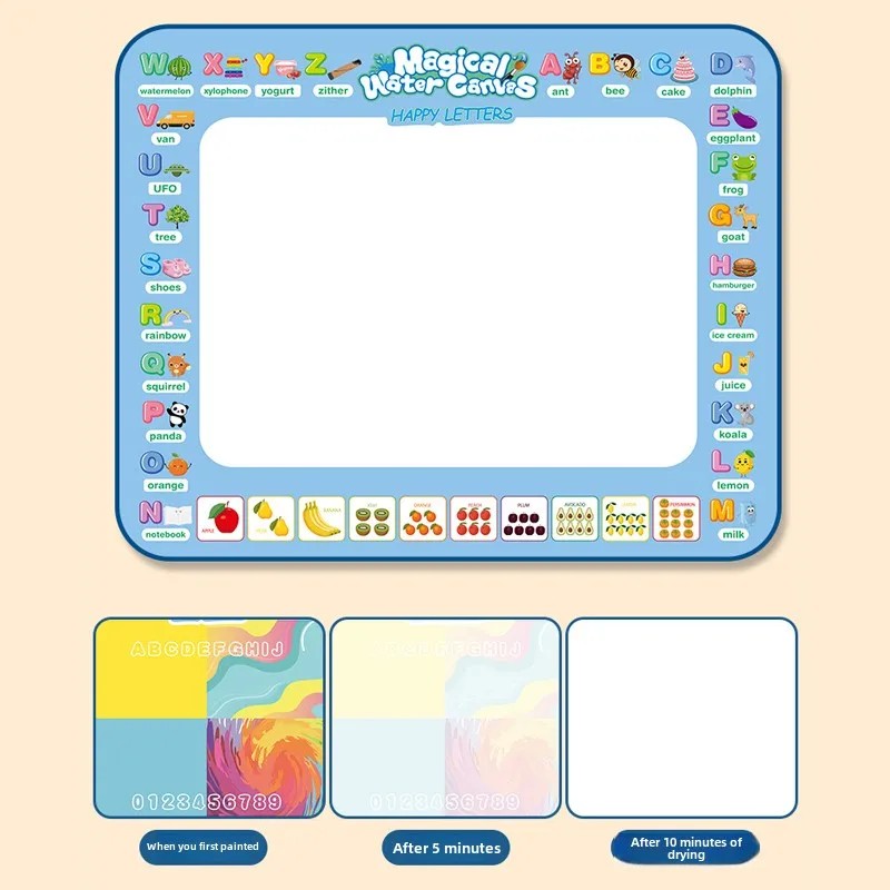 

100X80Cm Magic Water Drawing Mat Coloring Doodle With Reusable Magic Pens Montessori Painting Board