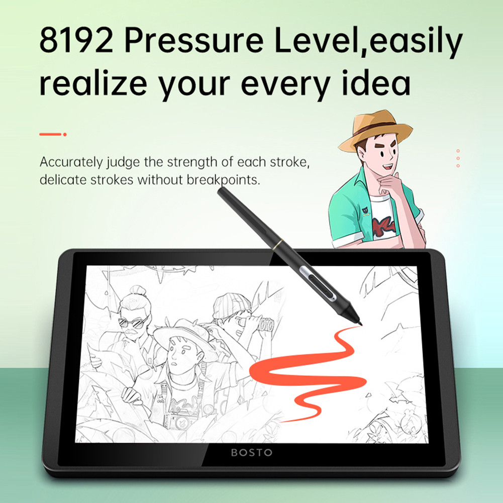 

12Hd-A H-Ips Lcd Graphics 11.6 Inch Drawing Tablet Monitor 1366X768 Display Digital Art Drawing Pad