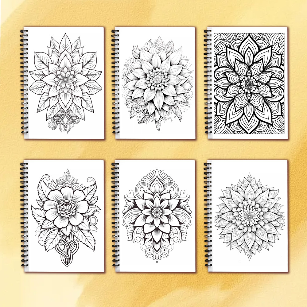 

Spiral Coloring Book -30 Sheets Adult Coloring Book, 11.3 X 8.3 Inches, 100G Thick Paper, Drawing
