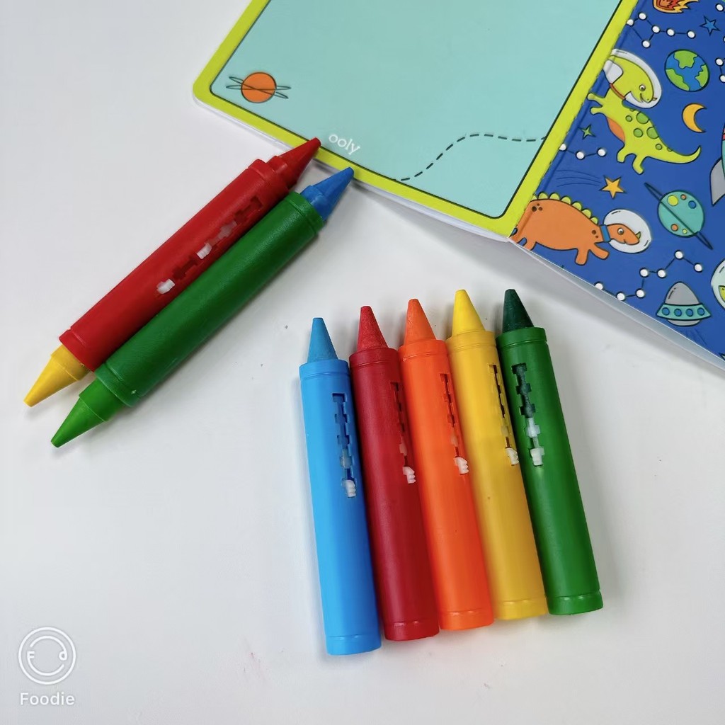 

6 Colors Set Washable Bath Crayons Coloful Drawing In The Tub Easy Clean Pens For Kids Colorful For