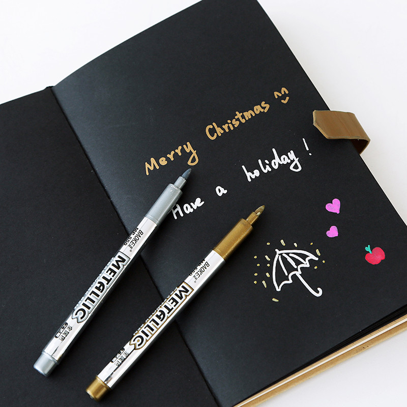 

Diy Metal Waterproof Permanent Paint Marker Pens Manga Drawing Markers Students Stationery Gold