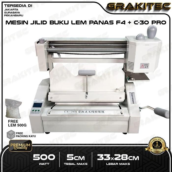 Mesin Jilid Buku Bending Lem Panas GRAKITEC