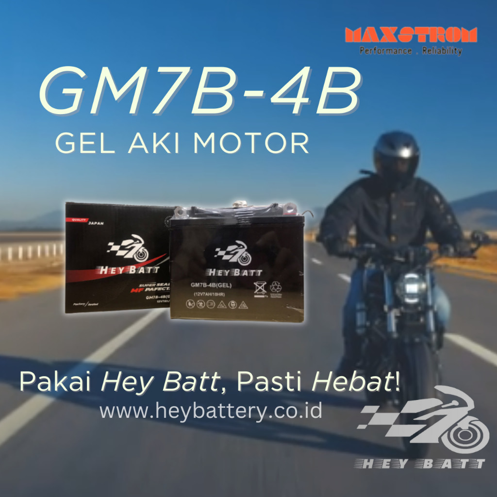 Yukngegas Aki Motor Heybatt Gm7B-4B Gel
