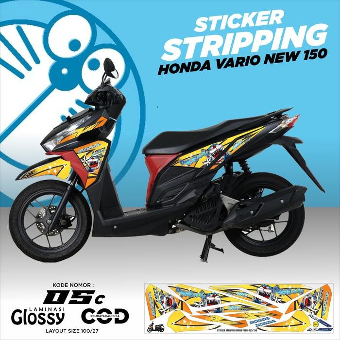 Yukngegas Striping Honda Vario 150 Decal Honda Vario 150 Variasi Vario 150 Motor Motorcycle
