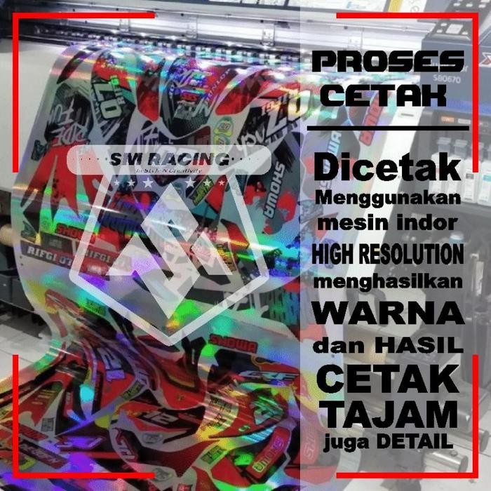 Mister Gear Decal Stiker Motor Yamaha Wr 155 R Full Body Supermoto Putih Biru Keren Bebas Design