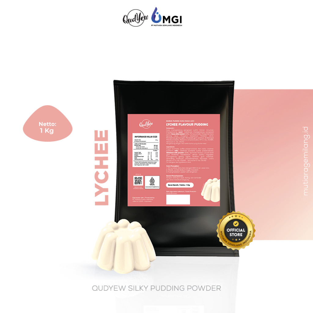 

Qudyew Silky Pudding Sutra Makanan Snack Agar Silky Pudding Powder - Cemilan Bubuk Puding Sutera 1kg