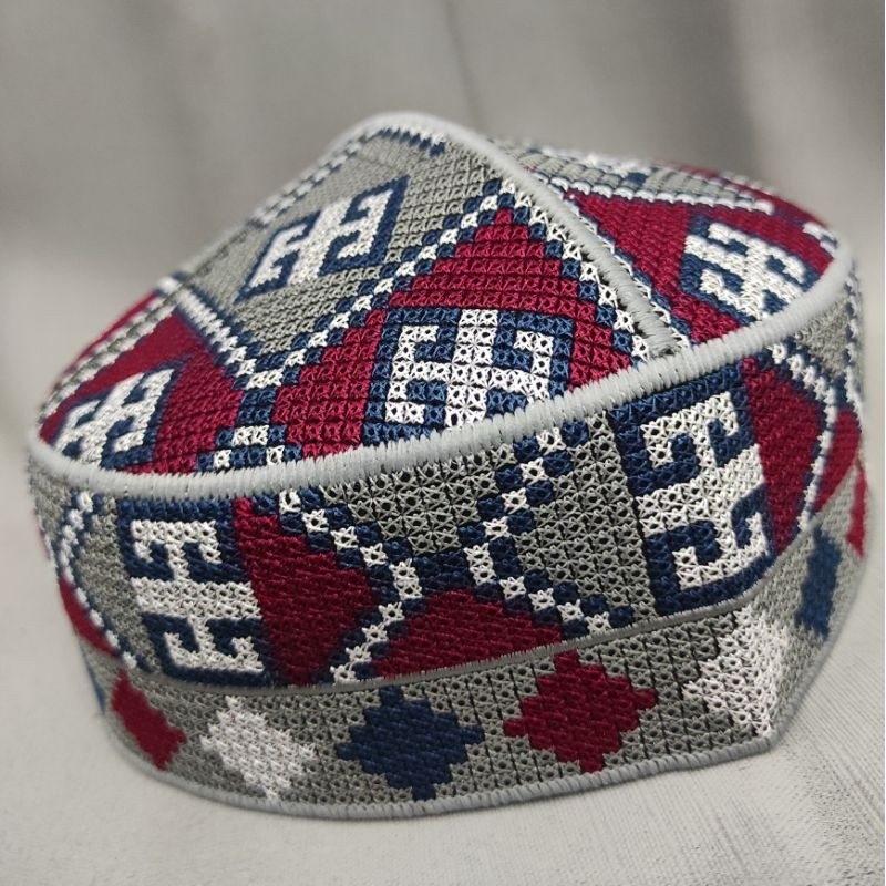 Termurah Peci Pakistan Full Bordir Kopiah Pakistan Ovais Songkok Pakistan Dewasa