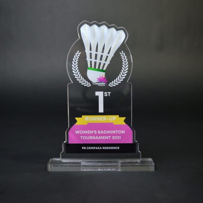 Plakat Akrilik, Plakat Badminton, Plakat Tournament, Plakat Custom