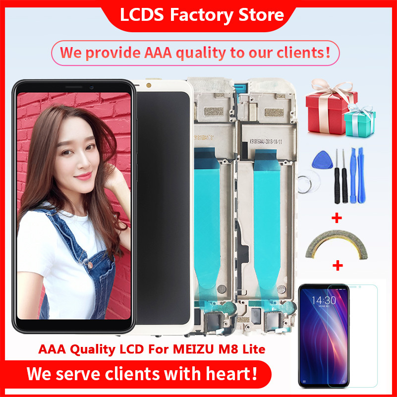 5.7" AAA Quality LCD For MEIZU M8 Lite Lcd With Frame Display Screen Touch Screen For MEIZU M8 Lite 