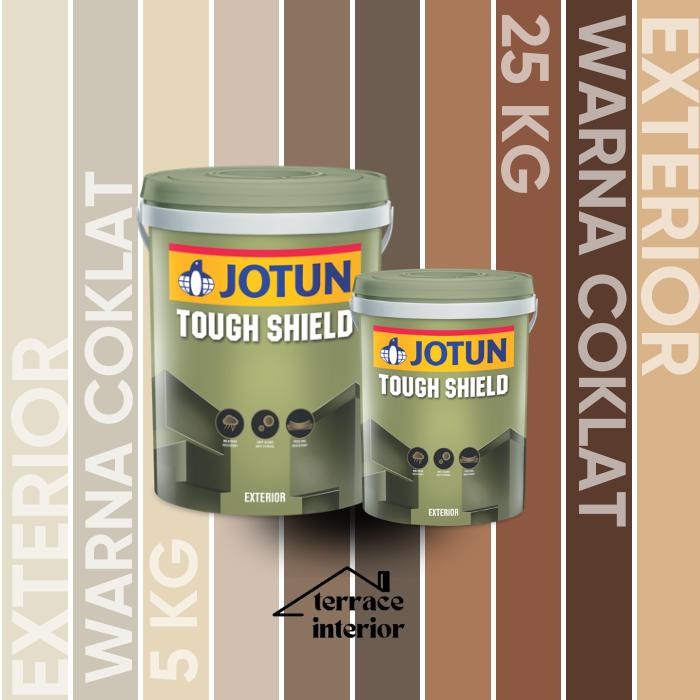 Auradeko Cat Tembok Tough Shield Jotun Warna Coklat 5 Kg