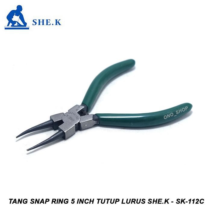 Auradeko Tang Snap Ring 5 Inch Tutup Lurus She-K - Sk-112C