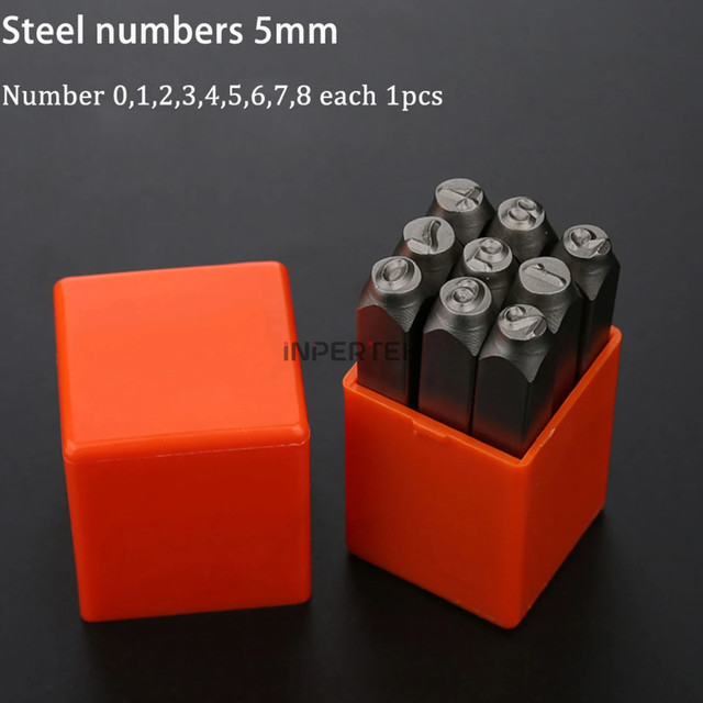 

[READY] Nomor Ketok 5mm Number Punch Set 5 mm Angka Stamp Nomer Stempel